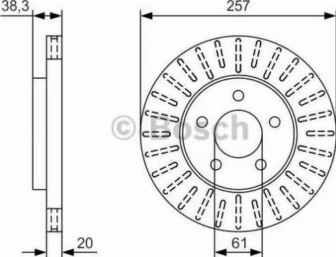 BOSCH 0 986 479 U01 - Brake Disc autospares.lv