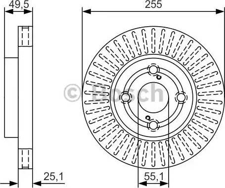 BOSCH 0 986 479 U14 - Brake Disc autospares.lv