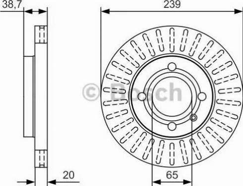 BOSCH 0 986 479 U13 - Brake Disc autospares.lv