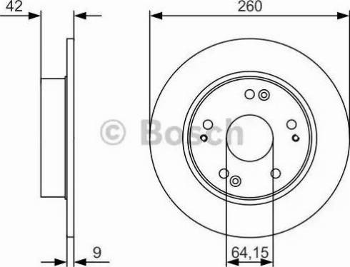 BOSCH 0 986 479 U85 - Brake Disc autospares.lv