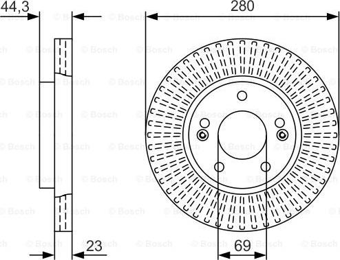 BOSCH 0 986 479 U82 - Brake Disc autospares.lv