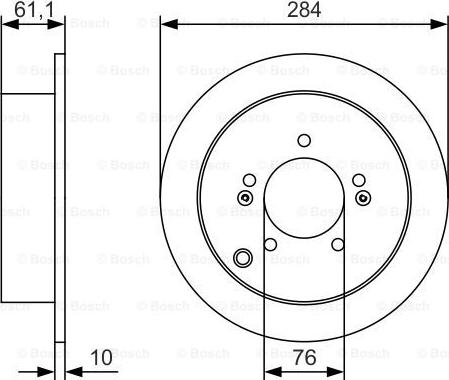 BOSCH 0 986 479 U37 - Brake Disc autospares.lv