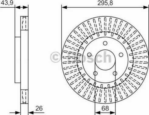 BOSCH 0 986 479 U24 - Brake Disc autospares.lv