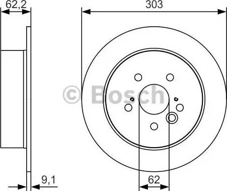 BOSCH 0 986 479 U28 - Brake Disc autospares.lv