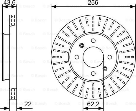 BOSCH 0 986 479 V96 - Brake Disc autospares.lv