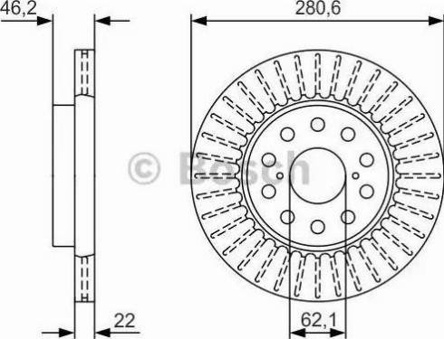 BOSCH 0 986 479 V41 - Brake Disc autospares.lv