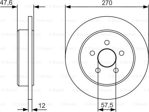 BOSCH 0 986 479 V43 - Brake Disc autospares.lv