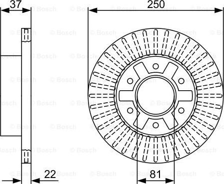 BOSCH 0 986 479 V66 - Brake Disc autospares.lv