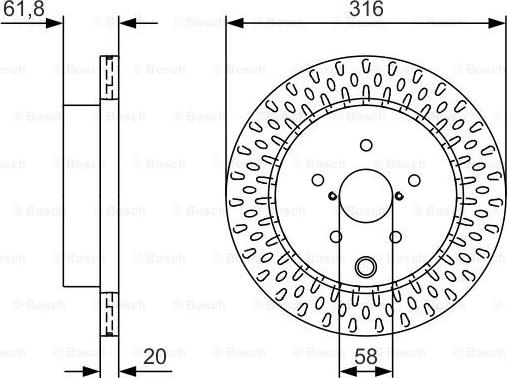 BOSCH 0 986 479 V05 - Brake Disc autospares.lv