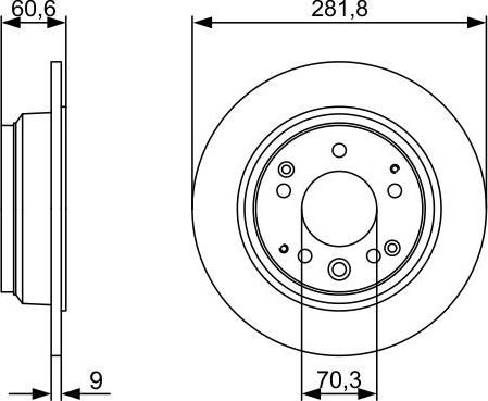 BOSCH 0 986 479 V78 - Brake Disc autospares.lv