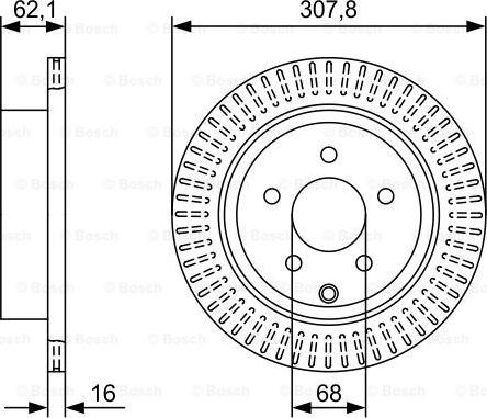 BOSCH 0 986 479 W11 - Brake Disc autospares.lv