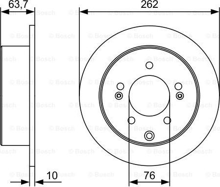 BOSCH 0 986 479 W12 - Brake Disc autospares.lv