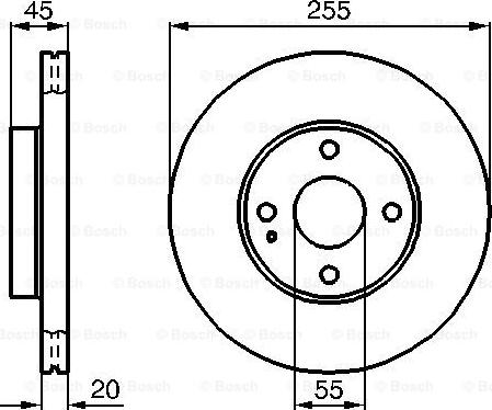 BOSCH 0 986 478 996 - Brake Disc autospares.lv