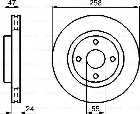 BOSCH 0 986 478 989 - Brake Disc autospares.lv