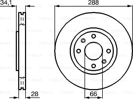 BOSCH 0 986 478 980 - Brake Disc autospares.lv