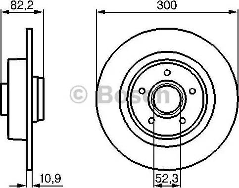 BOSCH 0 986 478 971 - Brake Disc autospares.lv