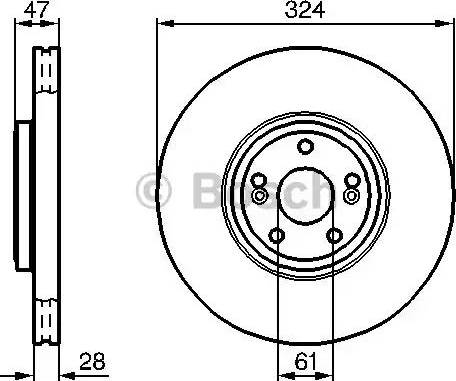 BOSCH 0 986 478 972 - Brake Disc autospares.lv