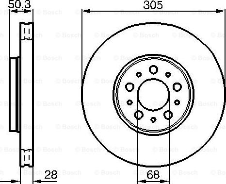 BOSCH 0 986 478 494 - Brake Disc autospares.lv