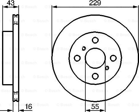 BOSCH 0 986 478 491 - Brake Disc autospares.lv