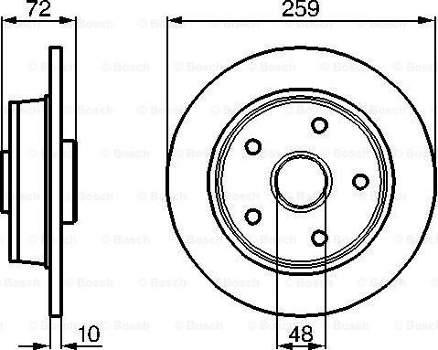 BOSCH 0 986 478 440 - Brake Disc autospares.lv