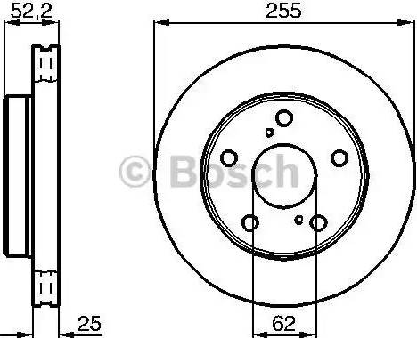 BOSCH 0 986 478 441 - Brake Disc autospares.lv