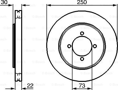 BOSCH 0 986 478 458 - Brake Disc autospares.lv