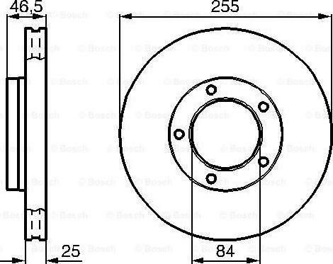 BOSCH 0 986 478 452 - Brake Disc autospares.lv