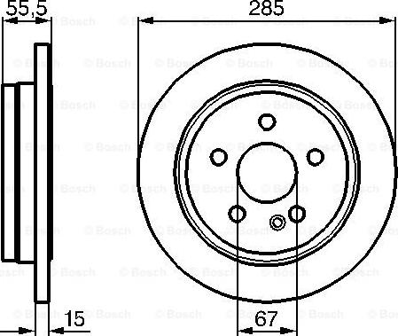 BOSCH 0 986 478 469 - Brake Disc autospares.lv