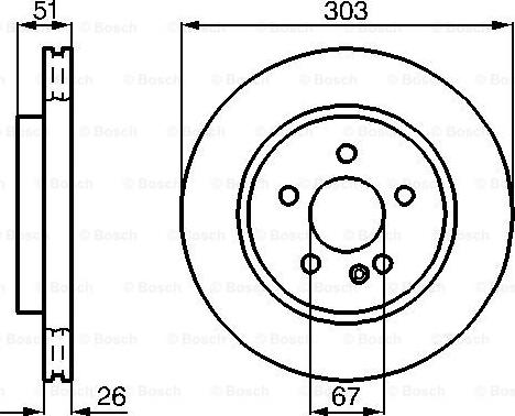 BOSCH 0 986 478 468 - Brake Disc autospares.lv