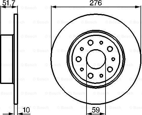 BOSCH 0 986 478 463 - Brake Disc autospares.lv