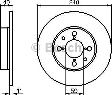 BOSCH 0 986 478 462 - Brake Disc autospares.lv