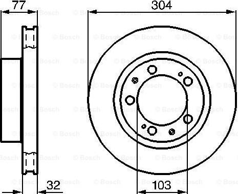 BOSCH 0 986 478 409 - Brake Disc autospares.lv