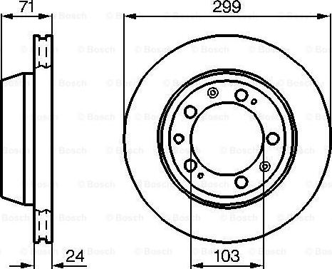 BOSCH 0 986 478 417 - Brake Disc autospares.lv