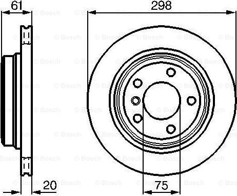 BOSCH 0 986 478 426 - Brake Disc autospares.lv