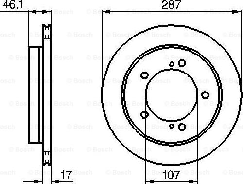 BOSCH 0 986 478 422 - Brake Disc autospares.lv