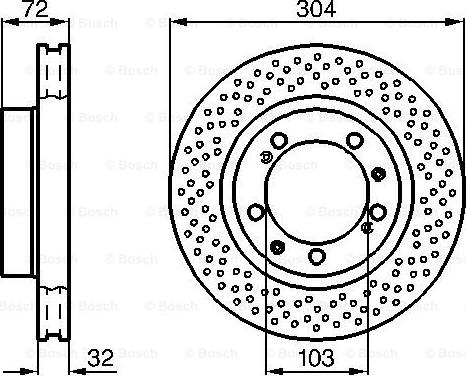 BOSCH 0 986 478 597 - Brake Disc autospares.lv