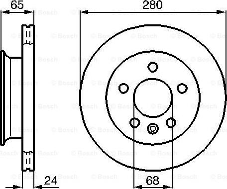 BOSCH 0 986 478 548 - Brake Disc autospares.lv