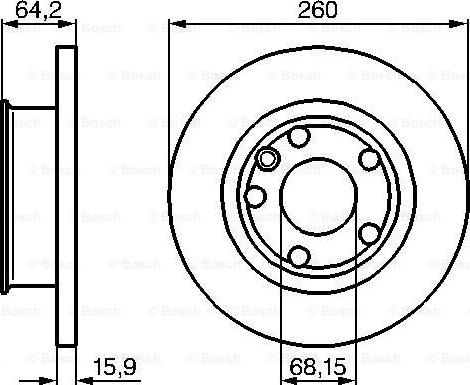 BOSCH 0 986 478 547 - Brake Disc autospares.lv