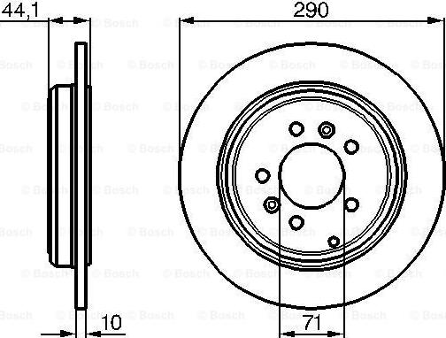 BOSCH 0 986 478 556 - Brake Disc autospares.lv