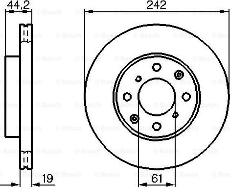 BOSCH 0 986 478 503 - Brake Disc autospares.lv