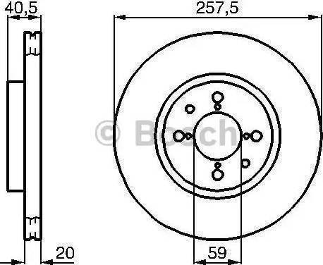 BOSCH 986478515 - Brake Disc autospares.lv