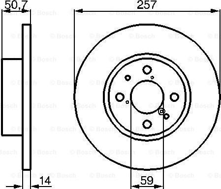 BOSCH 0 986 478 517 - Brake Disc autospares.lv