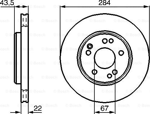 BOSCH 0 986 478 589 - Brake Disc autospares.lv