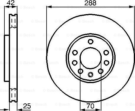 BOSCH 0 986 478 588 - Brake Disc autospares.lv