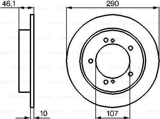 BOSCH 0 986 478 539 - Brake Disc autospares.lv