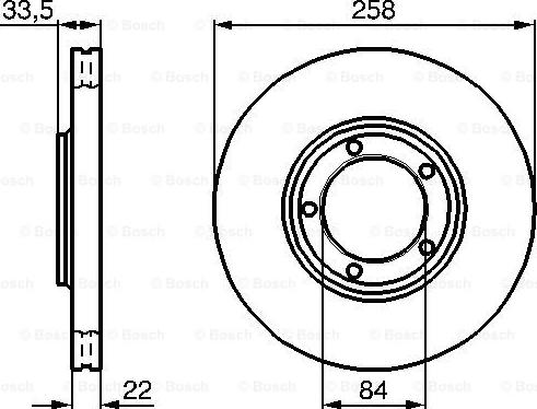 BOSCH 0 986 478 530 - Brake Disc autospares.lv