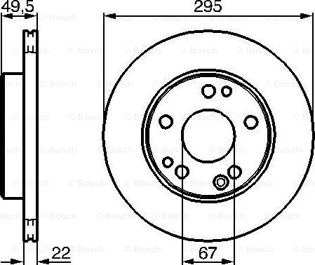 BOSCH 0 986 478 525 - Brake Disc autospares.lv