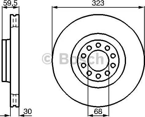 BOSCH 0 986 478 575 - Brake Disc autospares.lv