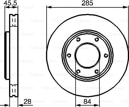 BOSCH 0 986 478 693 - Brake Disc autospares.lv