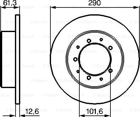 BOSCH 0 986 478 656 - Brake Disc autospares.lv